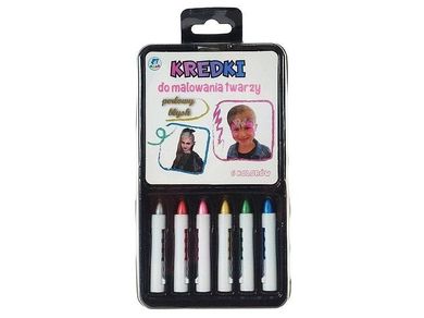 Adar, kredki do malowania twarzy, 6 kolorów