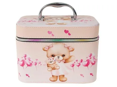 Adar, kuferek z lusterkiem na zamek, rozmiar M, 21-14-11,5 cm