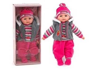 Adar, lalka bobas śpiewa i mówi po polski, 35 cm