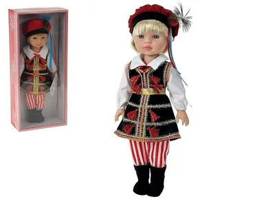 Adar, lalka chłopiec w stroju ludowym, 38 cm polski dźwięk