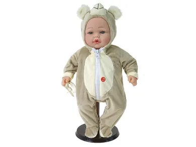 Adar, lalka śpiewająca i mówiąca po polsku, beżowy miś, 40 cm