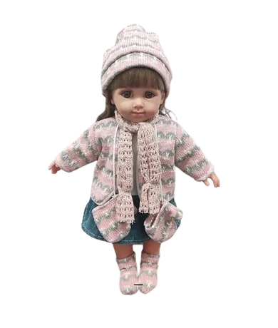 Adar, lalka w zimowym ubranku, 35 cm