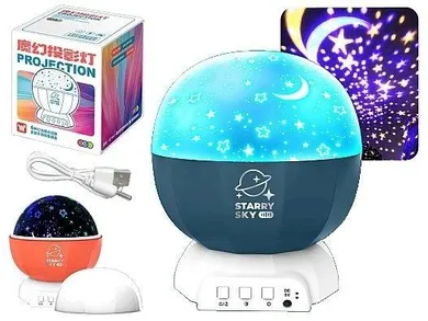 Adar, lampa z projektorem, gwiazdy