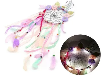 Adar, łapacz snów ze światłem LED, 23-34-20 cm