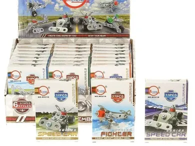 Adar, metalowe klocki do skręcania z narzędziami, 1 szt.