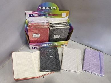 Adar, notes metaliczny z gumką, B6, 1 szt.