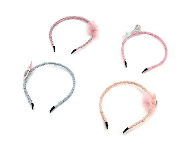 Adar, opaska na włosy z ozdobną kokardką, 1 szt.
