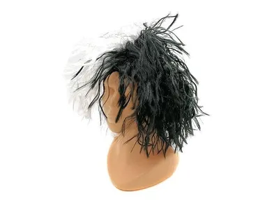Adar, peruka, czarno-biała
