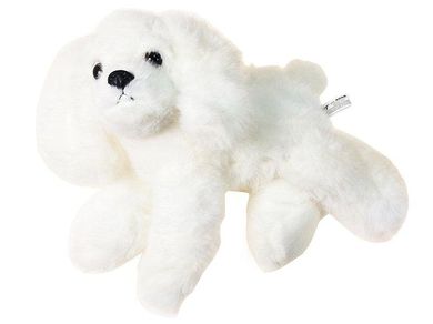 Adar, pies pluszowy biały, 25-24 cm