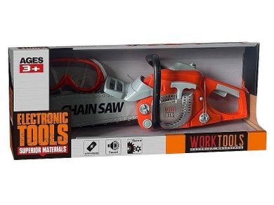 Adar, piła z goglami ochronnymi, zabawka interkatywna