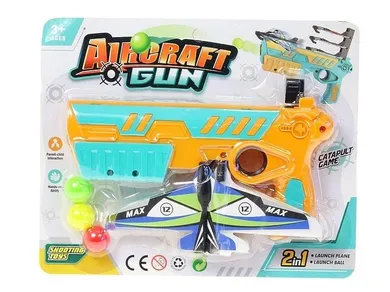 Adar, pistolet na piłeczki piankowe z wyrzutnią samolot.