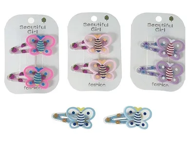 Adar, spinki do włosów, motylki, 2 szt.