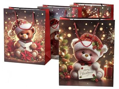 Adar, torebka prezentowa, Boże Narodzenie, 33-25-12 cm, 1 szt.