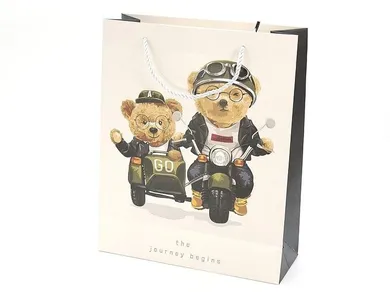 Adar, torebka prezentowa, Pluszaki, 32-26-10 cm, 1 szt.