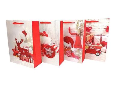 Adar, torebka prezentowa, świąteczna, 32-26-10 cm, 1 szt.