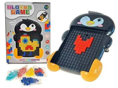 Adar, układanka mozaika, pingwin