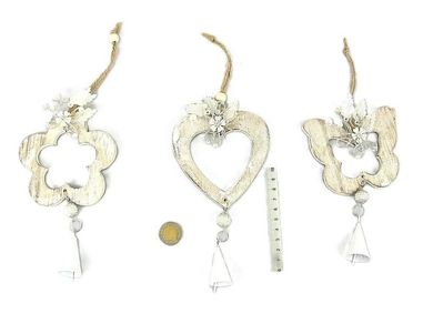 Adar, zawieszka drewniana z dzwonkiem, 29 cm, 1 szt.