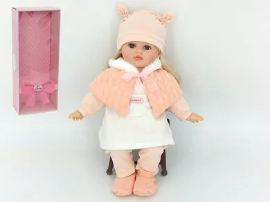 Adar, Zimowa lalka interaktywna z dźwiękiem, dziewczynka, 40 cm