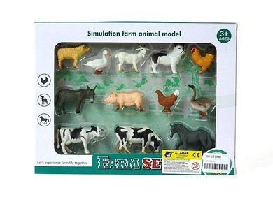 Adar, zwierzęta gospodarskie, figurki, 12 szt.