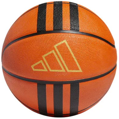 Adidas, piłka nożna, 3 Stripes Rubber X3, rozmiar 7, pomarańczowy
