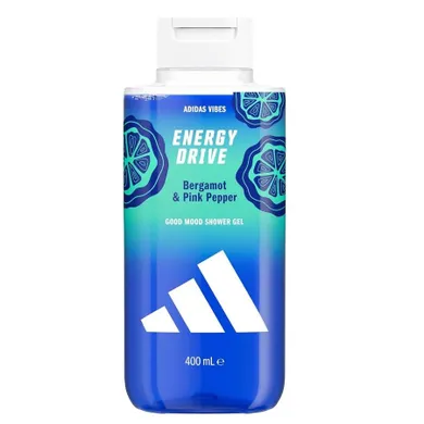 Adidas, Vibes Energy Drive, energetyzujący żel pod prysznic, 400 ml