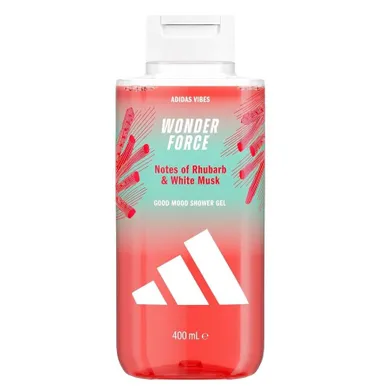 Adidas, Vibes Wonder Force, energetyzujący żel pod prysznic, 400 ml