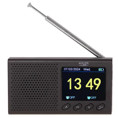 Adler, radio przenośne, LCD