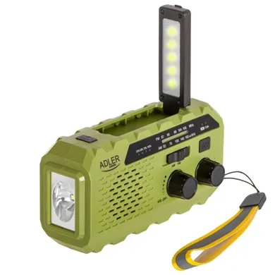 Adler, radio solarne z korbką ręczną