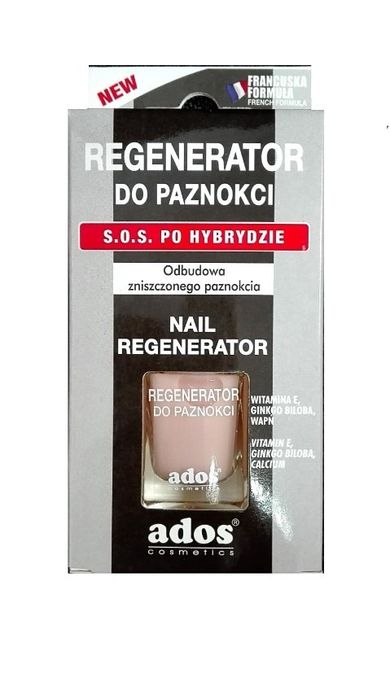 ADOS, Regenerator -S.O.S., odżywka do paznokci po hybrydzie, 10 ml