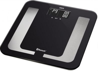AEG, waga łazienkowa z bluetooth 8w1 PW 5653, czarna