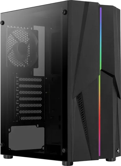 Aerocool, obudowa komputerowa, PGS Mecha-G-Bk-V1 Rgb, Czarna