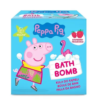 Air-Val, Świnka Peppa, kula musująca, malina, 165g