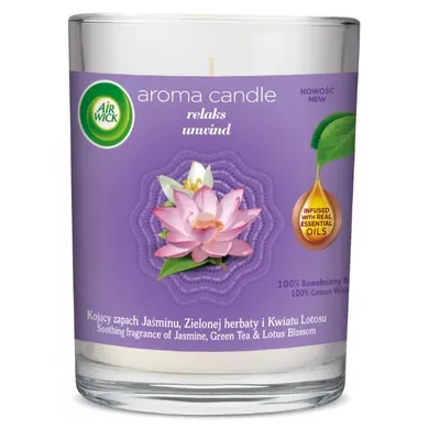 Air Wick, Aroma Candle, świeca zapachowa, Relaks, 220g