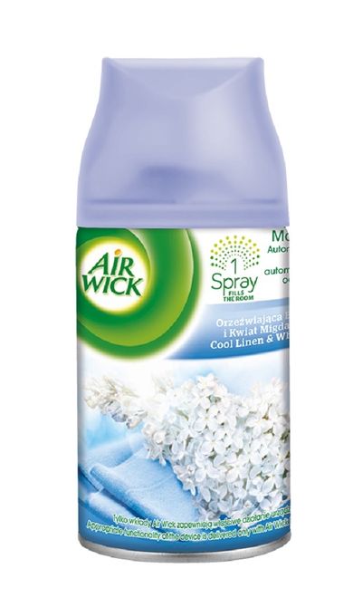 Air Wick, Freshmatic Refill, wkład do automatycznego odświeżacza powietrza Orzeźwiająca Bawełna i Kwiat Migdałowca, 250 ml
