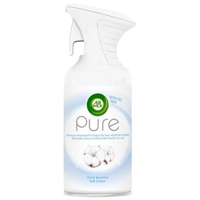 Air Wick, Pure, odświeżacz powietrza Kwiat Bawełny, 250 ml