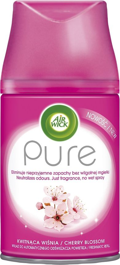 Air Wick, Pure, wkład do automatycznego odświeżacza powietrza Kwitnąca Wiśnia, 250 ml