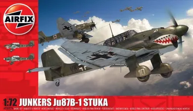 Airfix, Junkers Ju87 B-1 Stuka, model do sklejania, 1:72