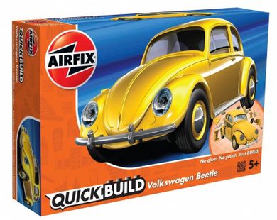 Airfix, Quickbuild, VW Beetle Yellow, model plastikowy