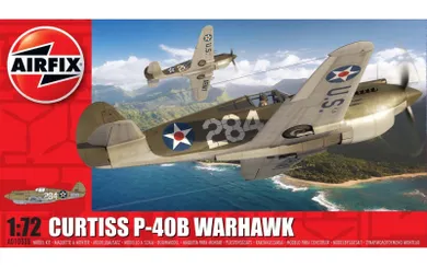 Airfix, samolot Curtiss P-40B Warhawk, model do sklejania