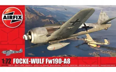 Airfix, samolot Focke Wulf Fw190A 8, model do sklejania