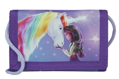 Akademia Jednorożców, portfel, fioletowy