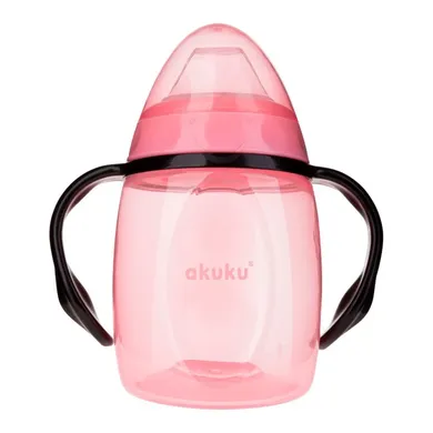 Akuku, bidon z miękkim ustnikiem, różowy, 280 ml, A0429
