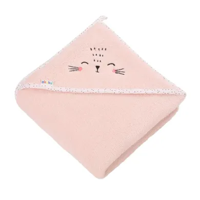 Akuku, okrycie kąpielowe, różowe, 100-100 cm