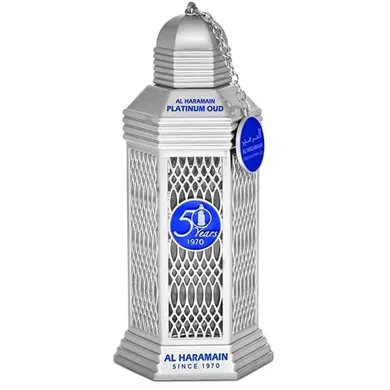 Al Haramain, 50 Years Platinum Oud, woda perfumowana, spray, 100 ml