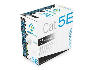 Alantec, kabel sieciowy F/UTP, kat.5e, PE, zewnętrzny, suchy, 305m