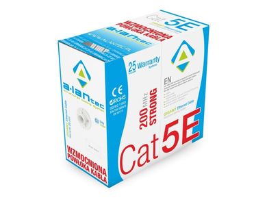 Alantec, kabel sieciowy, wzmocniony, U/UTP, kat.5e, PVC Eca, 305m