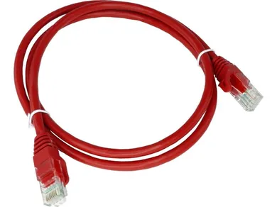 Alantec, patchcord, U/UTP, kat. 5e, PVC, czerwony, 0,25m