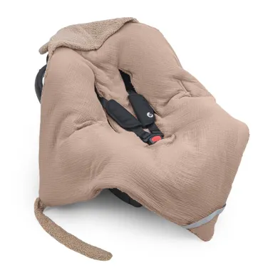 Albero Mio, Cotton Muślin & Boucle, otulacz do fotelika, karmel