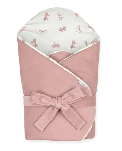 Albero Mio, Pudrowe kokardki, rożek niemowlęcy, muślin