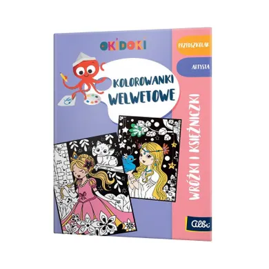 Albi. Okidoki. Kolorowanka welurowa. Wróżki i Księżniczki